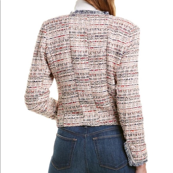 Tweed Jacket in Pink Womens Size XS 525 America - Picture 13 of 14